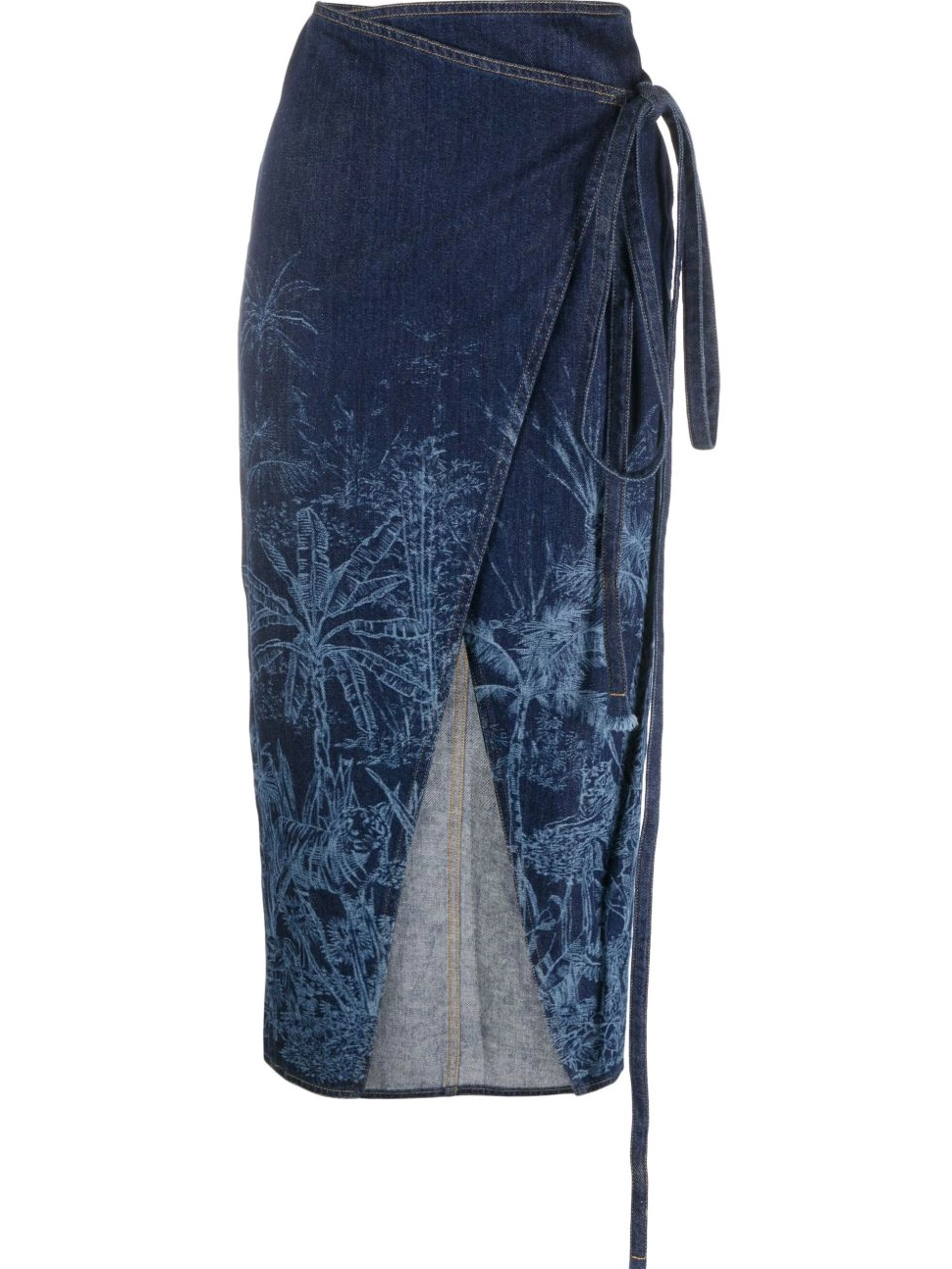 Cheap de denim Toile skirt Women Jungle Alanui Jouy 0407